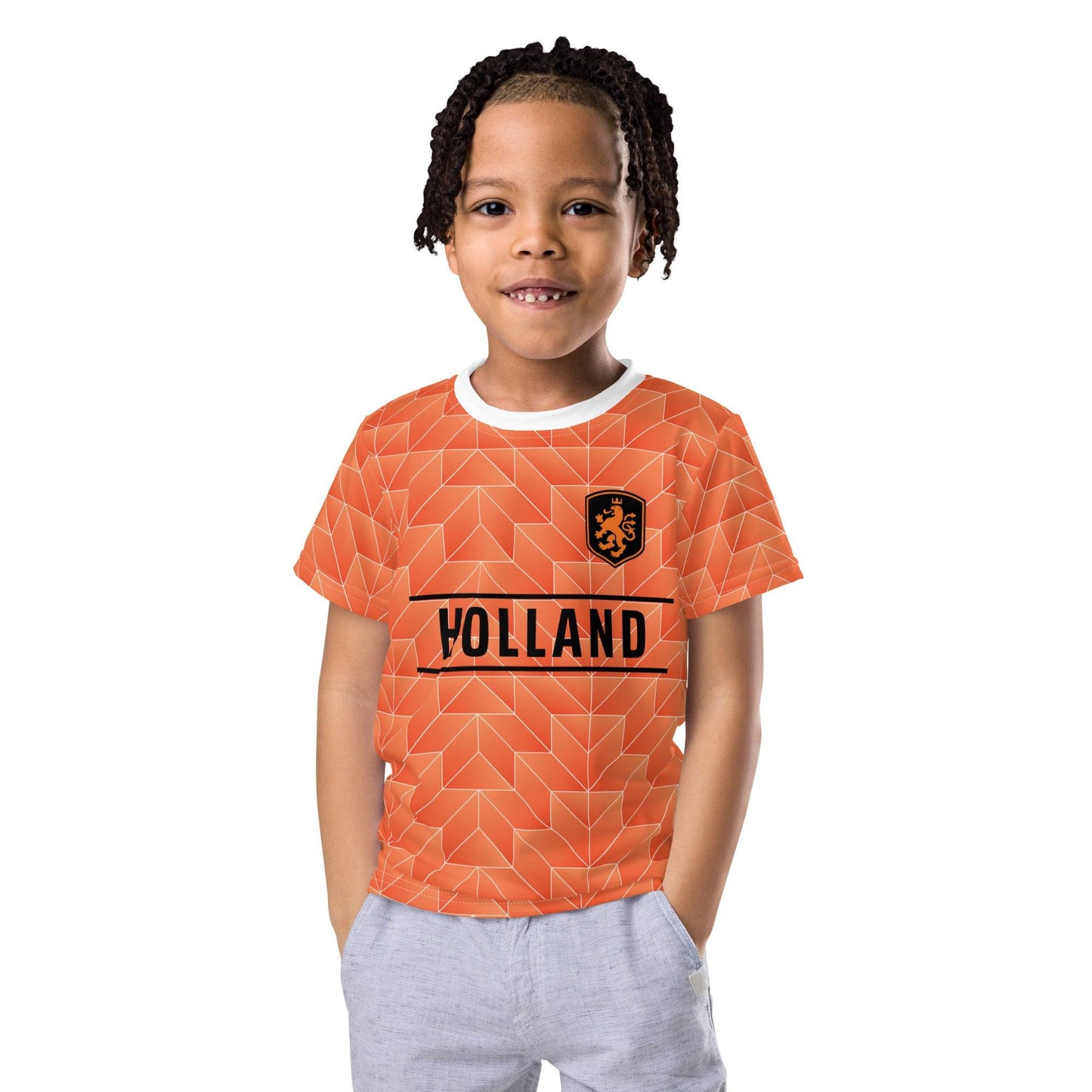 Oranje Retro Voetbalshirt Kind - EK 2024 Replica Holland Shirt