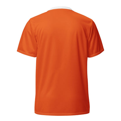Vrouwelijk model in het Nederlands Elftal voetbalshirt thuis voor het EK 2024 - Oranje Replica Shirt - Volwassenen