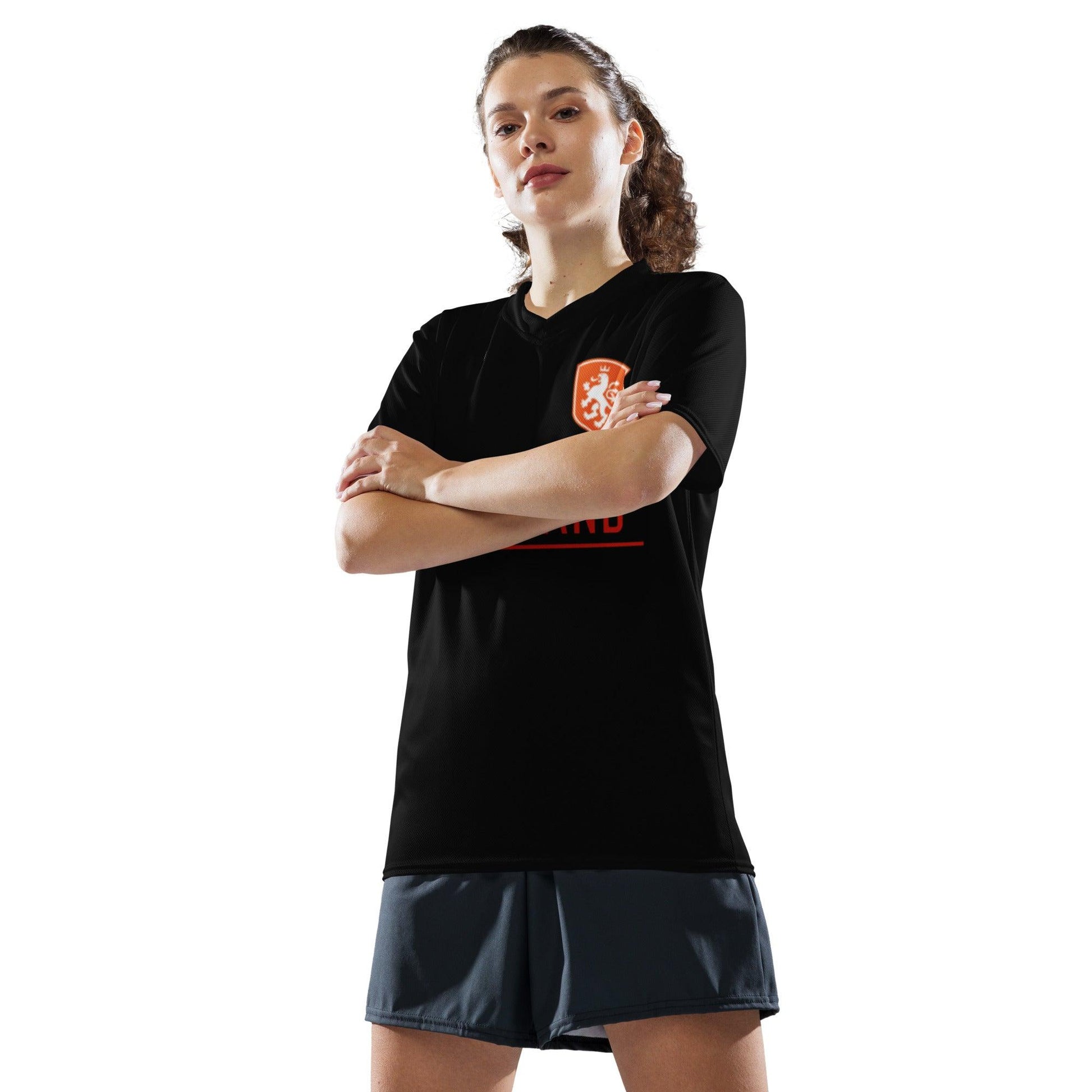Zwarte Holland 2012 inspired Voetbalshirt voor Volwassenen