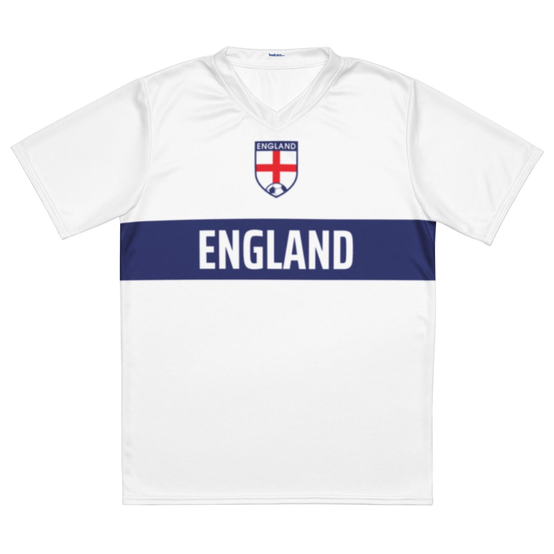 Uniek Engeland Voetbalshirt voor het EK 2024 - Wit en Blauw ontwerp