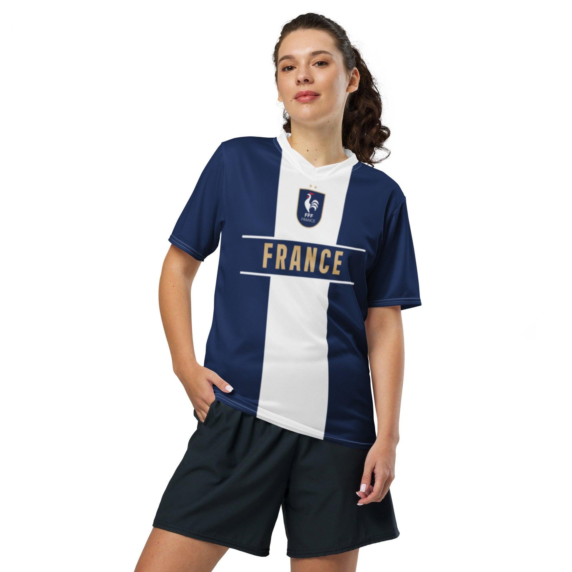 Blauw FFF Voetbalshirt Frankrijk - Uniek ontwerp