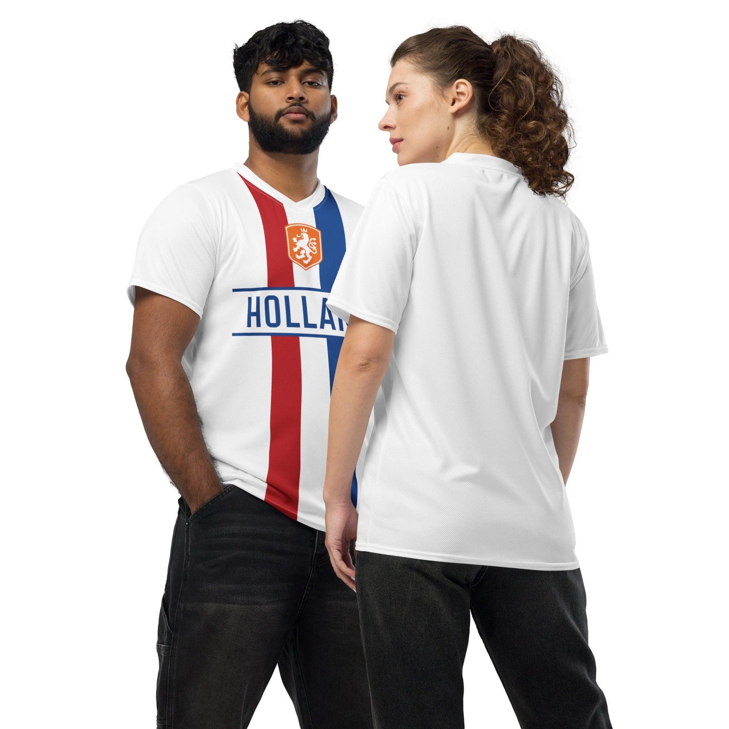 Unisex Nederlandse Vlag Voetbalshirt - Fan shirt voor mannen en vrouwen