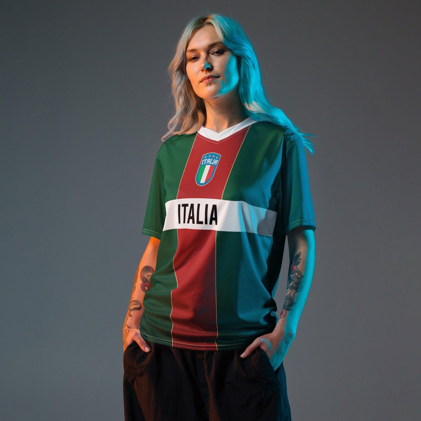 Klassiek Italiaans Voetbalshirt - Retro stijl voor het EK 2024