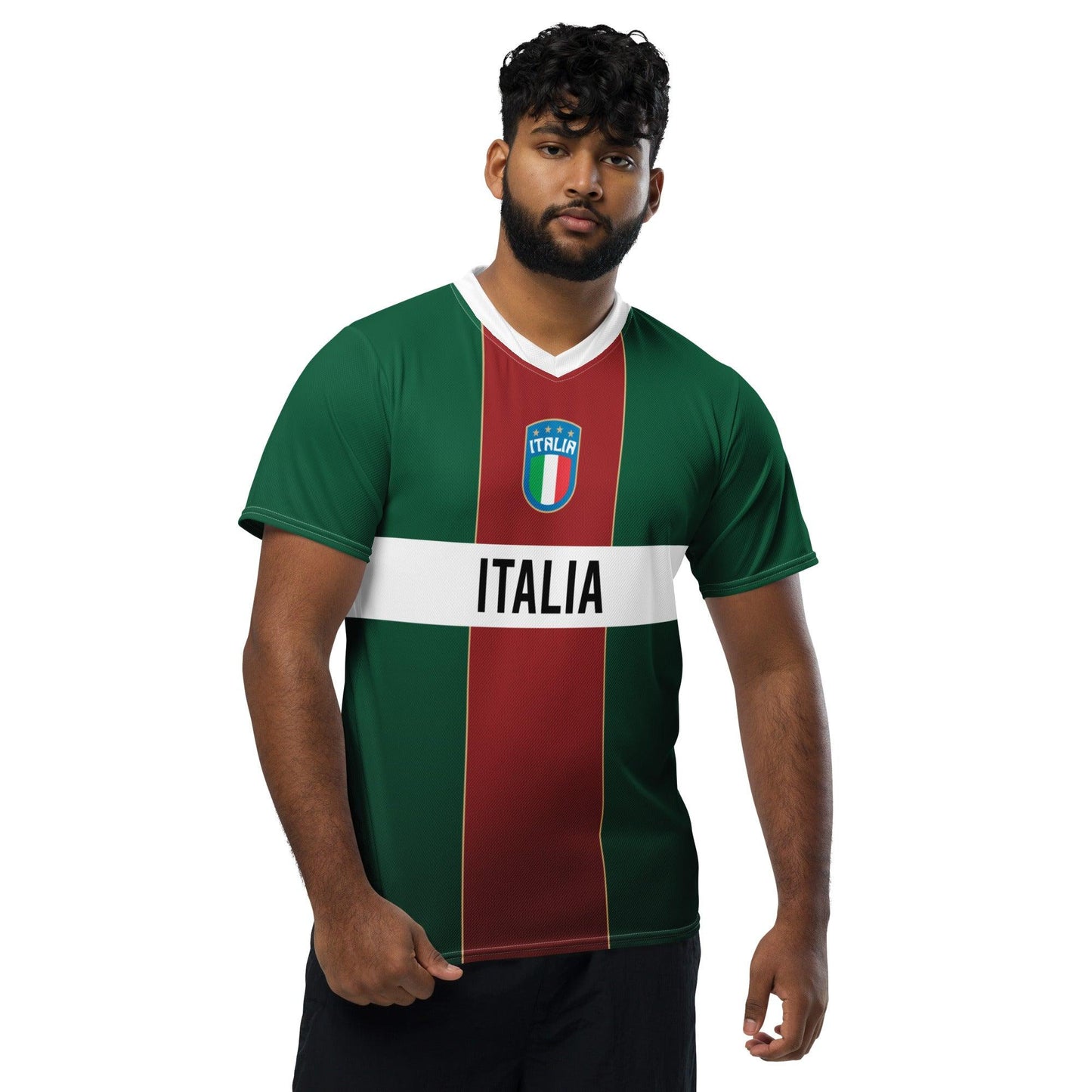 Groen met Rood Italiaans Voetbalshirt - EK 2024 replica
