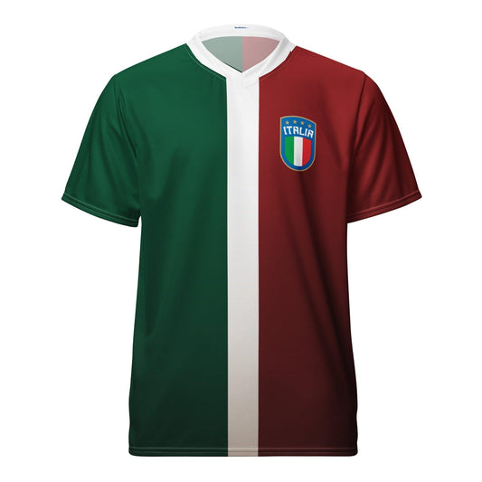 Unisex Italië Voetbalshirt in Groene Vintage Stijl