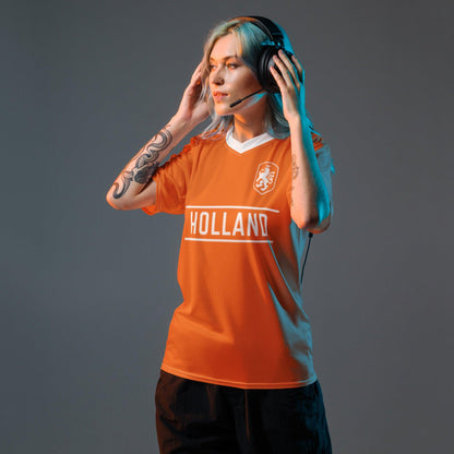Oranje Replica Shirt - Nederlands Elftal voetbalshirt thuis voor het EK 2024 - Volwassenen - vrouwelijk model - vooraanzicht